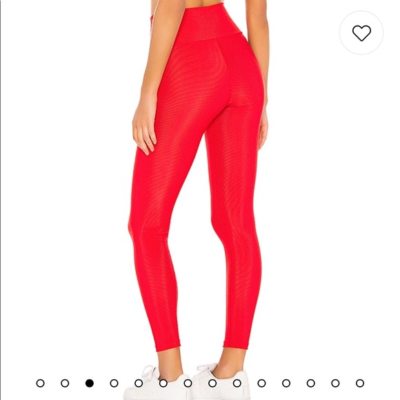 Beach Riot Cara Ribbed Leggings - Red - Picture 4 of 9
